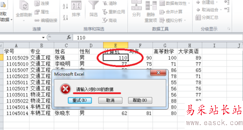 2010Excel技巧大全:數據有效性