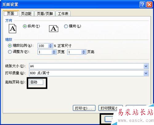 excel中插入不同格式頁碼