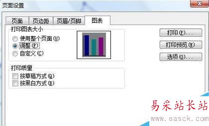 如何使用excel2003打印圖表?