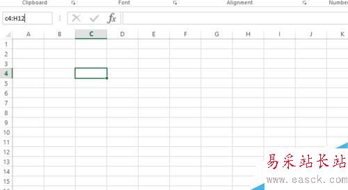 Excel 選區選定及行數列數查看(2013版)