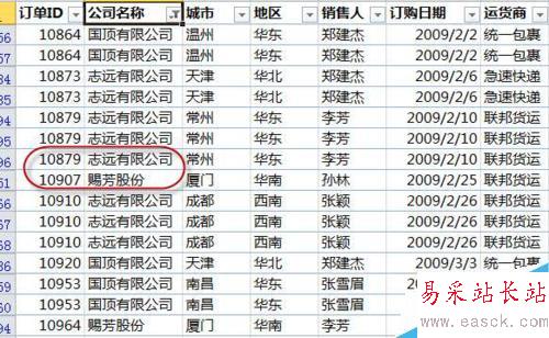 Excel 2010篩選中的搜索功能