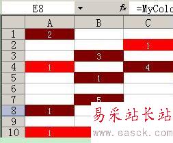 EXCEL根據顏色來求和