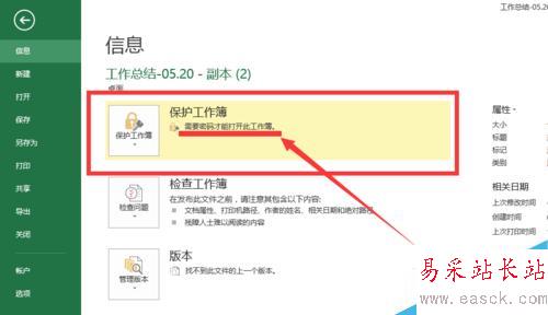 excel2013如何設(shè)置密碼保護(hù)，或雙重密碼
