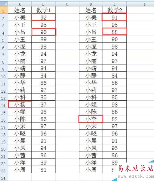 用Excel快速核對(duì)數(shù)據(jù)