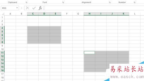 Excel 選區選定及行數列數查看(2013版)