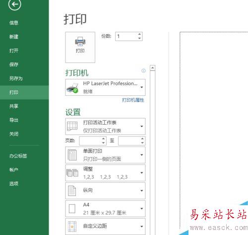 EXCEL表格中怎么設置雙面打印?