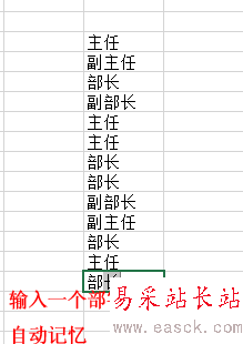 excel利用記憶功能輸入數(shù)據(jù)？