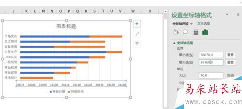 EXCEL2016怎么做甘特圖？EXCEL2016甘特圖制作教程