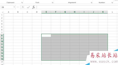Excel 選區選定及行數列數查看(2013版)