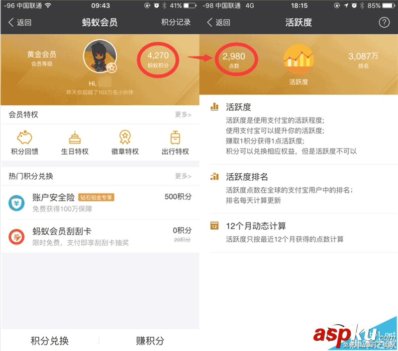 支付寶,螞蟻會員
