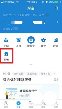 支付寶,養老基金