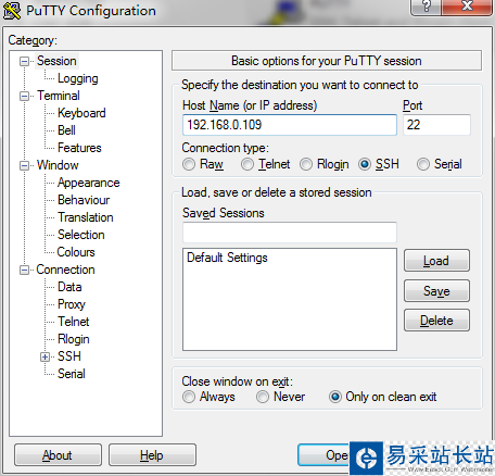 linux遠程登錄工具：Putty使用簡單教程_錯新站長站