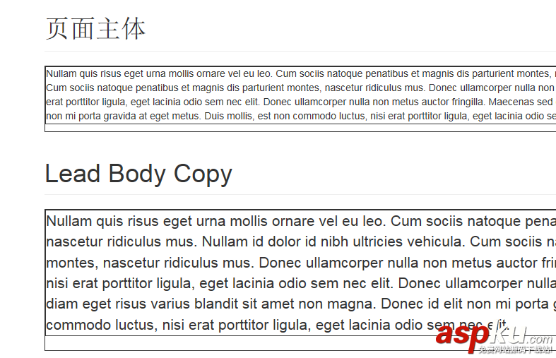Bootstrap3.0學(xué)習(xí)筆記之頁面布局