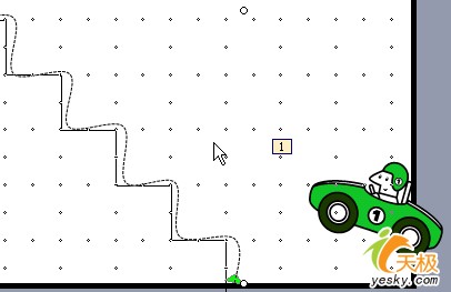 PowerPoint制作小汽車按路徑爬樓梯動(dòng)畫(2)