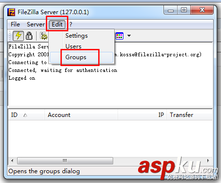 FileZilla Server ftp 服務器下通過alias別名設置虛擬目錄(多個分區) ftp,alias別名