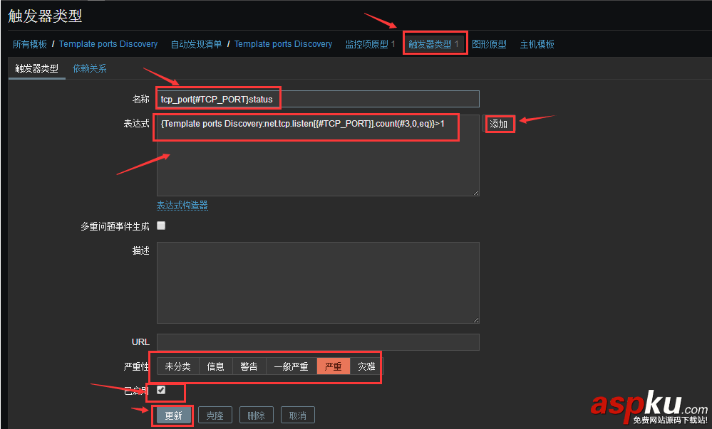 zabbix,監控,端口狀態