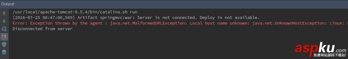 IntelliJ,IDE運行Tomcat報錯,IDE運行Tomcat報錯1099錯誤解決辦法
