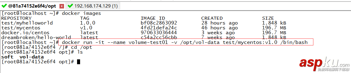 docker,數據卷,volume