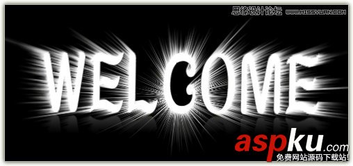 Photoshop制作光芒藝術字發光GIF動畫教程 Photoshop教程,藝術字,GIF動畫