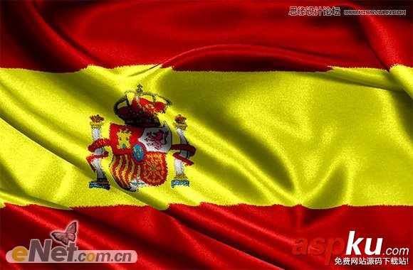 Photoshop使用置換濾鏡制作旗子褶皺效果教程 Photoshop教程,濾鏡,旗子褶皺