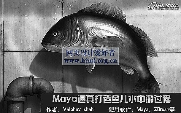 經典教程：Maya逼真打造魚兒水中游過程