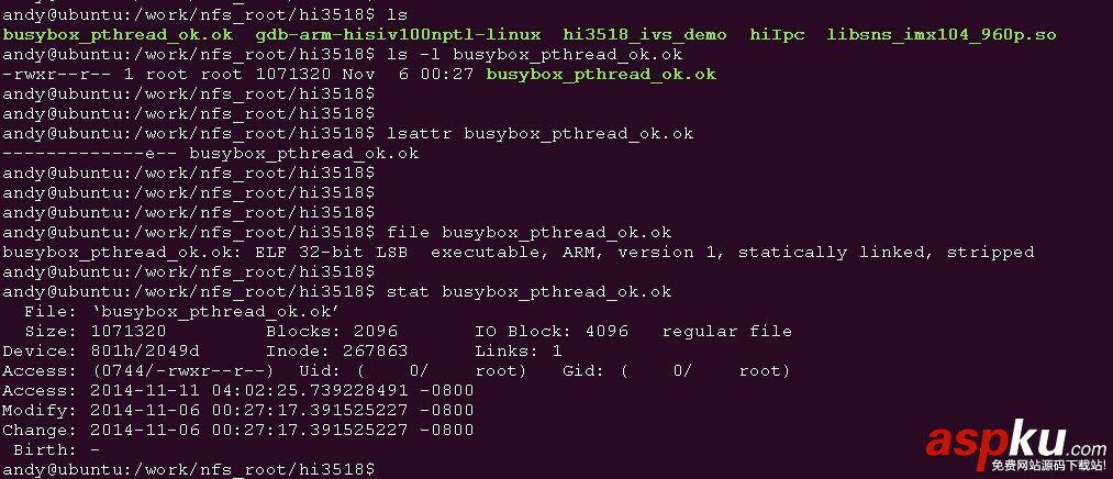 linux,查看文件的屬性,命令ls、lsattr、file、stat詳解