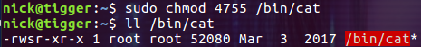 Linux,特殊權限,SUID,SGID,SBIT