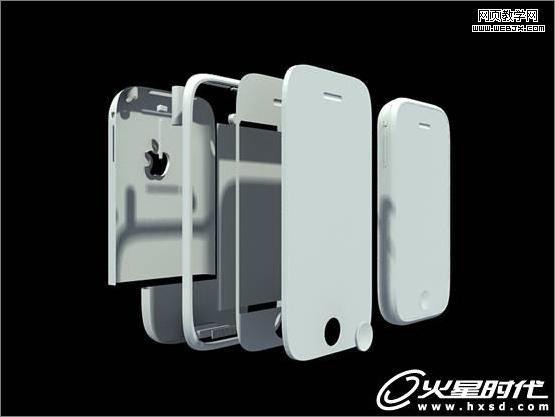3ds max手機制作:iphone建模渲染技巧