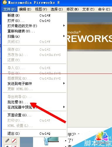 Fireworks怎么批量處理圖片？