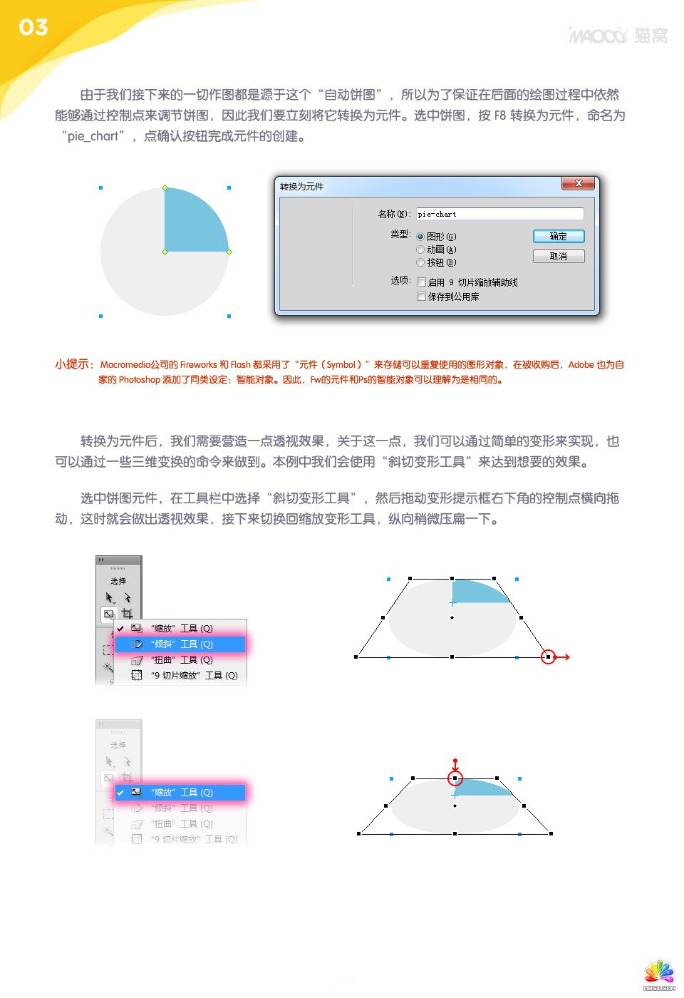 Fw繪畫可調的三維餅圖