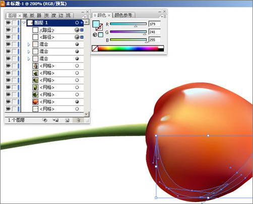 illustrator實例教程：酸甜可口的櫻桃