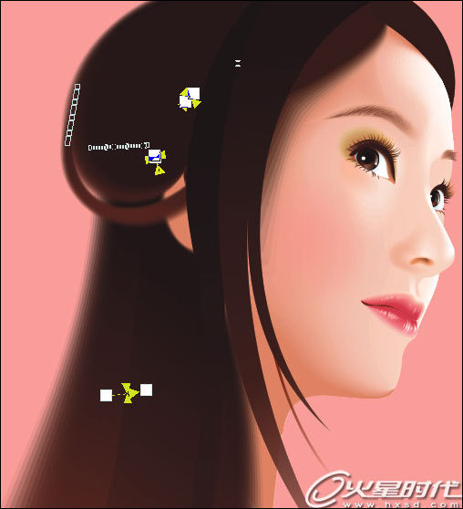 coreldraw鼠繪教程：繪制古典風格美女插畫_中國教程網