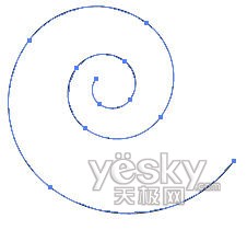 illustrator巧繪矢量螺旋形狀_網頁設計_www.jcwcn.com