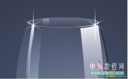 coreldraw x4鼠繪教程：繪制一只逼真的玻璃杯_中國教程網(wǎng)