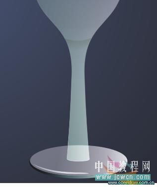 coreldraw x4鼠繪教程：繪制一只逼真的玻璃杯_中國教程網(wǎng)