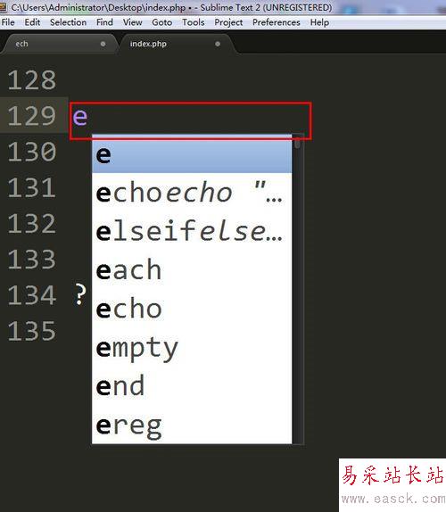 sublime text如何設(shè)置自動補全?